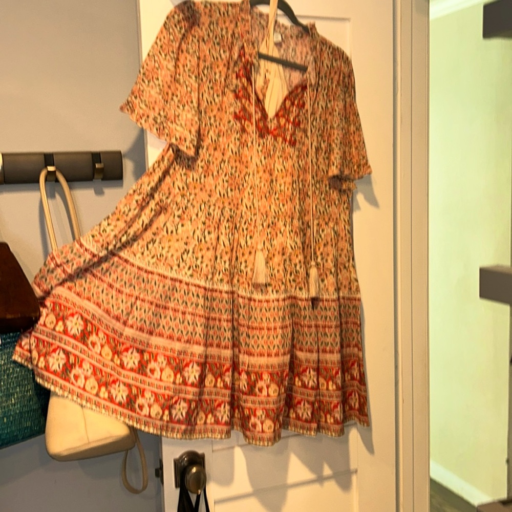 Sundress with attached slip